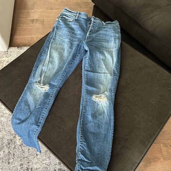 Mother Denim The Stunner Ankle Frey in Field of Dreams - Picture 8 of 12